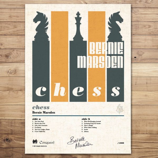 Limited Edition Signed 'Chess' Lithograph Print 1
